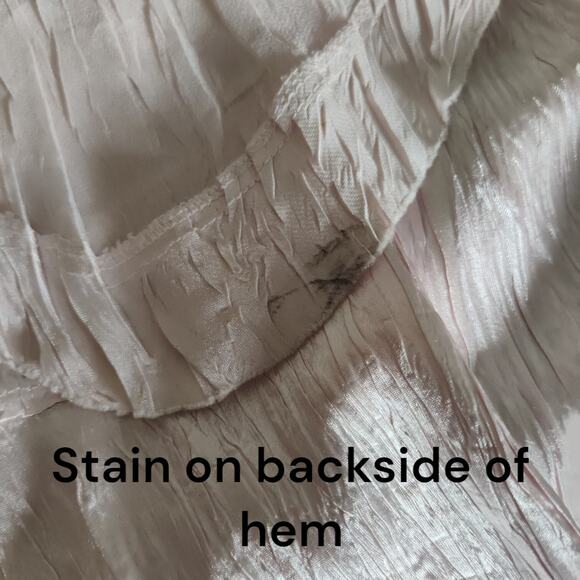 Komarov 2-Piece Hanky Hem Midi Dress & Chiffon Jacket Pink Beaded Neck Size S - Picture 12 of 16